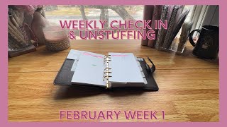 ✨CASH UNSTUFFING✨ February week 1 | how much did I spend?! | check in & #unstuffing #sinkingfunds