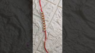 একদম সহজতে ঘৰতে বনাব পৰা ৰাখি || DIY || rakhi making diy #diy #youtubeshorts #shorts