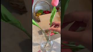 Unboxing a Stunning Realistic Tulip: From Box to Vase! #tulip #flowers #decoration #decor #aesthetic