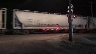 Norfolk southern train runs though Camden Ohio