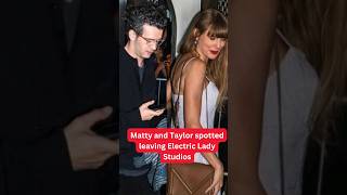 Taylor Swift & Matty Healy seen leaving Electric Lady Studio #taylorswift #mattyhealy #shorts #viral