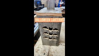 Rustic Halloween bat lantern build.