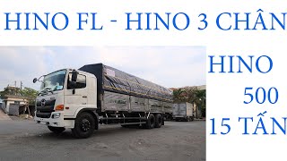 Xe Tải Hino 15 tấn 2021 - Hino 3 Chân Thùng Mui Bạt Full Inox