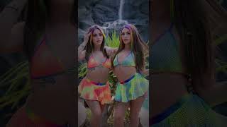 Tie-Dye Fishnet Bikini Tie-Top | RaveFix