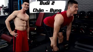 Lịch Tập và Giáo Án 5 buổi tại nhà với tạ Dumbell | Buổi 2 : Chân - Bụng | Nguyễn Hoàng Fitness