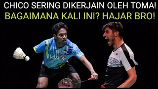 😱 MELANGKAH MAJU NIH! Chico Aura Dwi Wardoyo vs Toma Junior Popov. Badminton Bulutangkis