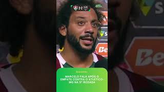 Marcelo fala após empate contra o Atlético-MG pelo Brasileirão #futebol #fluminense #atleticomineiro