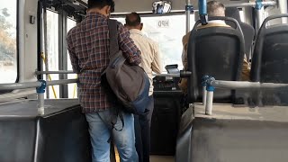 A Ride In Electric Bus, New Delhi