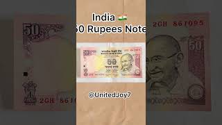 India 🇮🇳 50 Rupees Note | Indian Currency Bills || United Joy