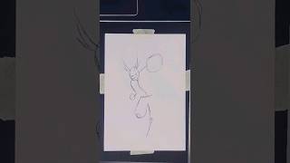 Drawing Stick All Might #shorts #speedart