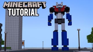 MINECRAFT : How To Build Mazinger Z マジンガーZ Tutorial