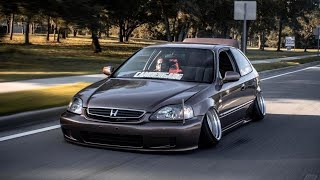 Slammed Static Honda Civic Ek Hatch Cambergang Compilation_10