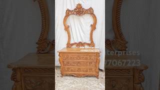 Classical Dresser At Resonable Price Made In Teakwood #Dressing #carving #woodwork