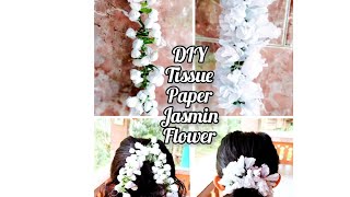 "Jasmin Flowers From Tissue Paper : A Step by Step Guide "