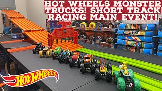 HOT WHEELS MONSTER TRUCKS, STAIR STEPPER RACE! MAIN EVENT & MAX POINTS! S4:E3