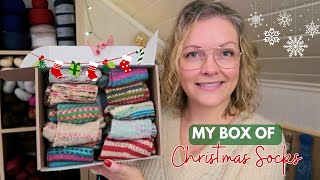 🎄My Box of Christmas socks! Which one is your favorite? 🧑🏻‍🎄