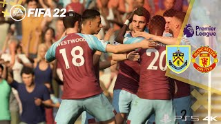 FIFA 22 PS5- Burnley VS Manchester united