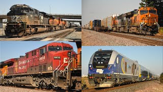 BNSF STOCKTON SUBDIVISION RAILFANNING | NS Leader, Venture Set Delivery Move, and More