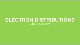 AP Chemistry: Electron Distributions