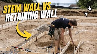 Stem Wall vs Retaining Wall : Understanding the Differences - Types & More