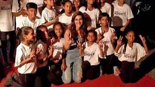 Kriti Sanon gets a cute surprise by Dance Out of Poverty kids in Mumbai