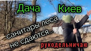 22 февр.2023г. ДАЧА. Киев. САНИТАРЫ Леса НЕ СДАЮТСЯ. рукодельничаю.