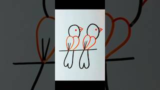 Easy Bird Drawing Step by step,bird drawing,Simple and easy #shorts #drawing #shortsfeed #views