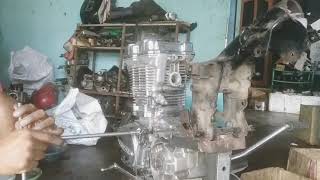 modif cb Tiger DOHC pakai blok kop Satria Fu, herex Tulungagung