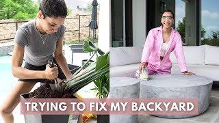 DIY Backyard & Patio Decor | CB2 Furniture Flip | Modern Aesthetic