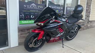 Stealth R400 electric motorcycle 75mph