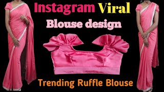 Instagram Viral Blouse Cutting And Stitching🤩👌 || 2024 Trending బ్లౌజ్ స్టిచింగ్ in తెలుగు  #blouse