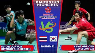 VISUAL SCORE ! S Jomkoh/K Kedren (THA) vs Kang / Seo (KOR) | Japan Open 2024 Badminton