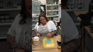 Live Painting tutorial of  Mason Jar with Honeycomb and Bees