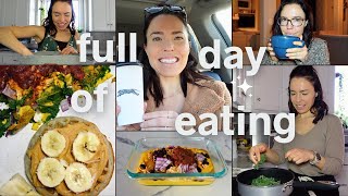 Eating to feel HEALTHY & HAPPY, whole foods, balanced (work day full day of eating)