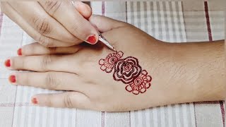 Back Hand Intricate Henna Design || Cute And Stylish Mehendi Design || Henna Design For Beginners |