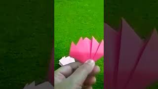 Beautiful origami paper louts flower #youtubeshorts #shortvideo #viralvideo #trendingshorts #diy