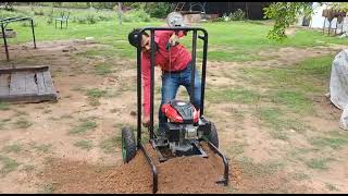 Trolley Mounted Earth Auger working demonstration #drilling #civilengineering #soiltesting