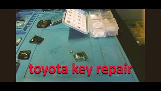 toyota key remote repair button replacement