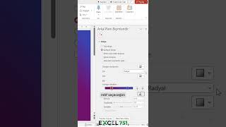 PowerPoint - Gradyan (Renk Geçişli) Arkaplan Nasıl Yapılır?  #excel751 #powerpoint