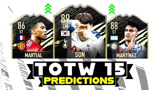 FIFA 21 | TOTW 15 PREDICTIONS 🧐🔥 FT. SON 🇰🇷 MARTIAL 🇫🇷 & LAUTARO MARTINEZ 🇦🇷