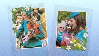 Princess Diana and Duchess Catherine with flowers: best moments