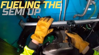 Fueling Up The Semi | Rookie Trucking Vlog