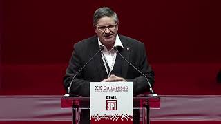 Le conclusioni di Ivan Pedretti al XX Congresso del Sindacato pensionati Cgil