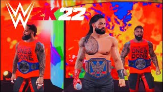 WWE 2K22 PS5 Gameplay Rikishi vs The Bloodline Match Highlights!