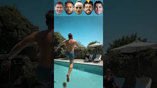 Lewandowski VS Neymar VS Lehmann VS Bernardo VS Ronaldo Jump into Water