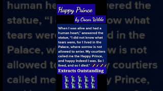 #extractoutstanding #happyprince #oscarwilde