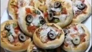 احلى مينى بيتزا بعجينة العشر دقائق روعة 🍕