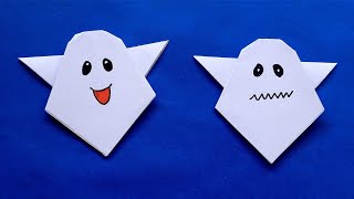 Cara Membuat Hantu dari Kertas | Halloween Crafts | Origami Ghost