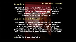 Bible Verse Reading for Personal Growth (1 John 2:1-6)