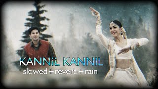 Kannil Kannil Song ( Slowed + Reverb + Rain ) Nanban lofi